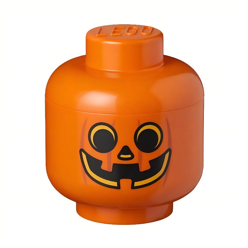 Oranžový úložný box ve tvaru dýně LEGO® Pumpkin 27 cm