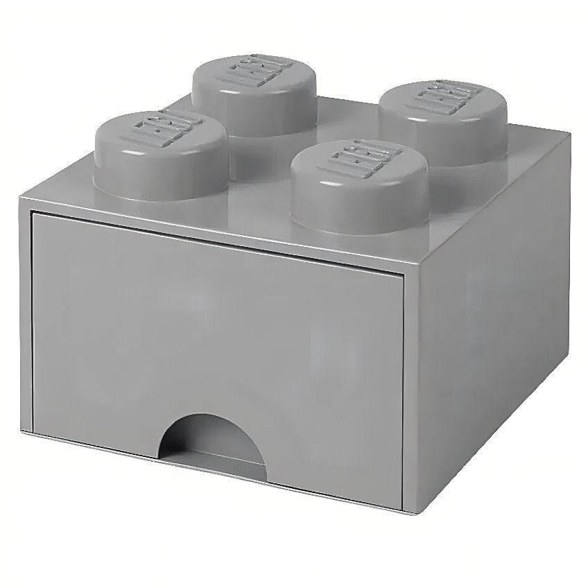 Světle šedý úložný box LEGO® Storage 25 x 25 cm