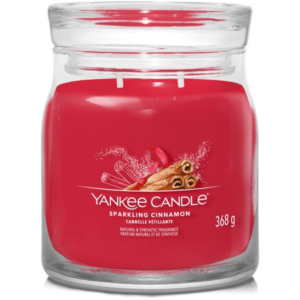 Střední vonná svíčka Yankee Candle Sparkling Cinnamon Signature